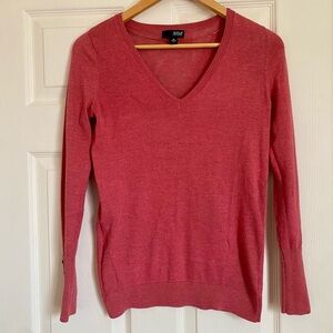 a.n.a Women's Coral Pink V-Neck Sweater